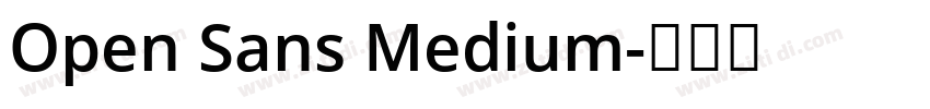 Open Sans Medium字体转换